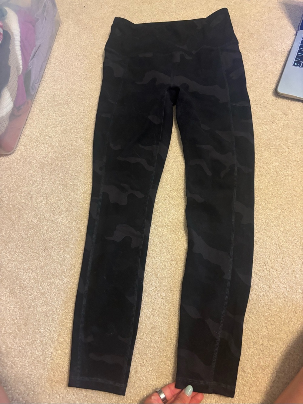 RBX Black Camo High-Waist Leggings